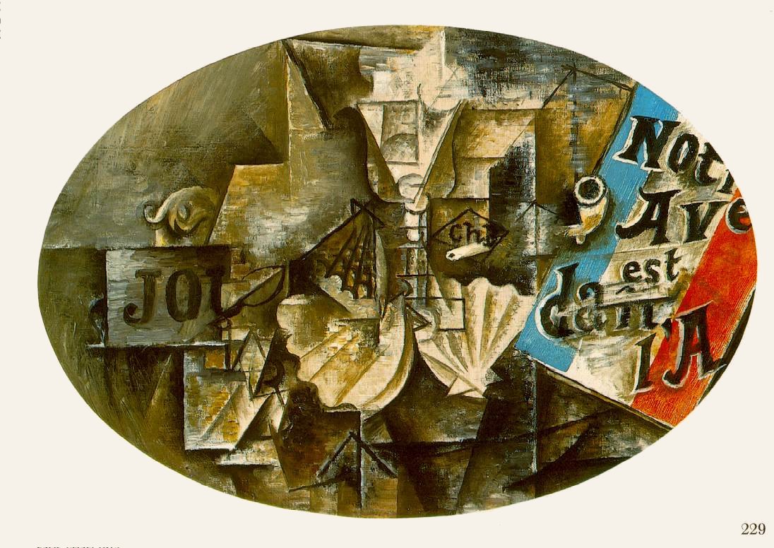 Picasso The shell Saint Jacques. Our future is in the air 1912